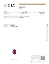 Natural Ruby – Certified by GIA | 8.28 Carats | Report No. 1487723117